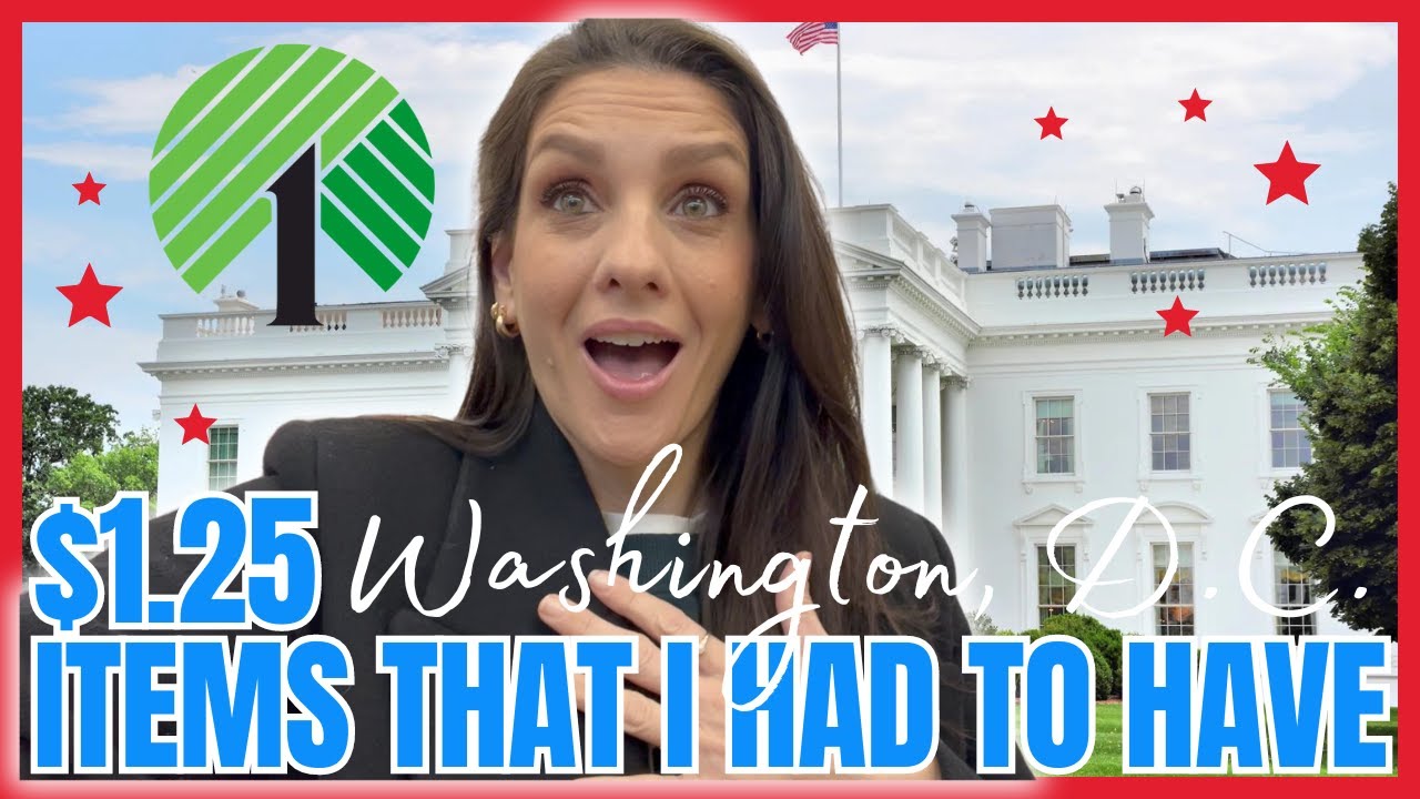 OMG *DOLLAR TREE SHOP WITH ME* IN WASHINGTON, DC | $1.25 THAT I COULD NOT LEAVE WITHOUT!! NEW