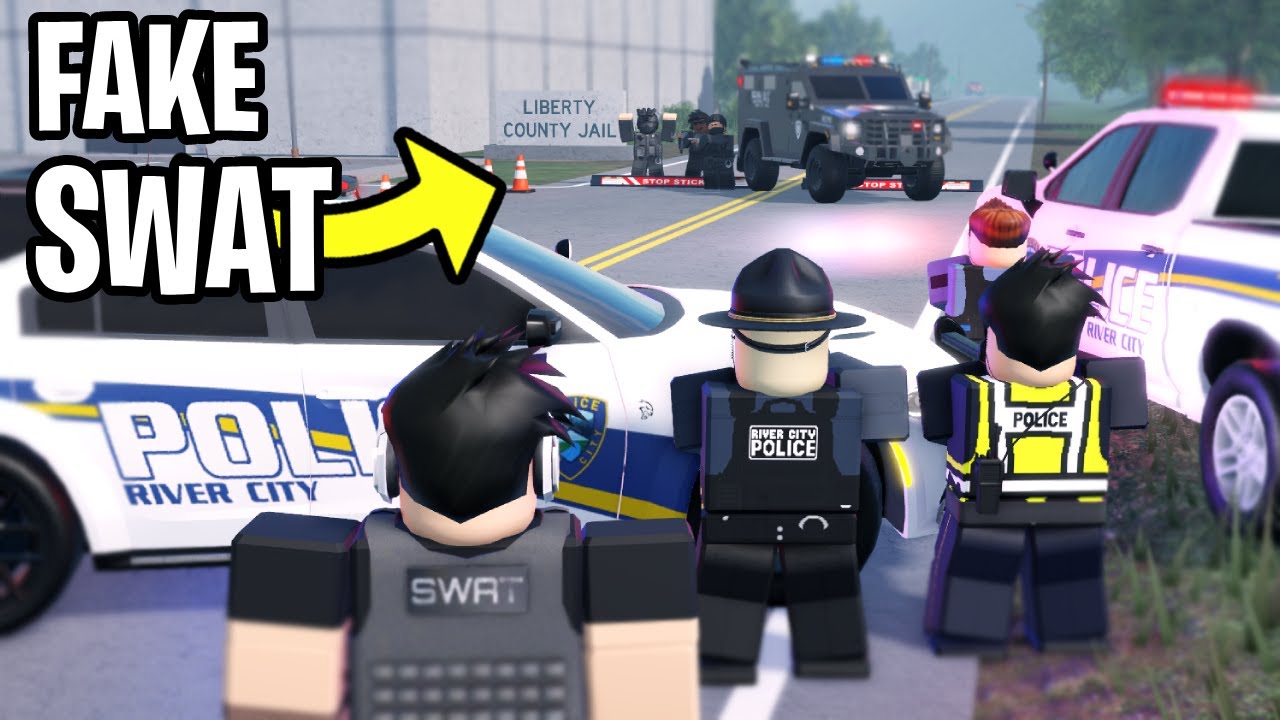 FAKE SWAT rob houses - SHOOTOUT | Liberty County Roleplay (Roblox)