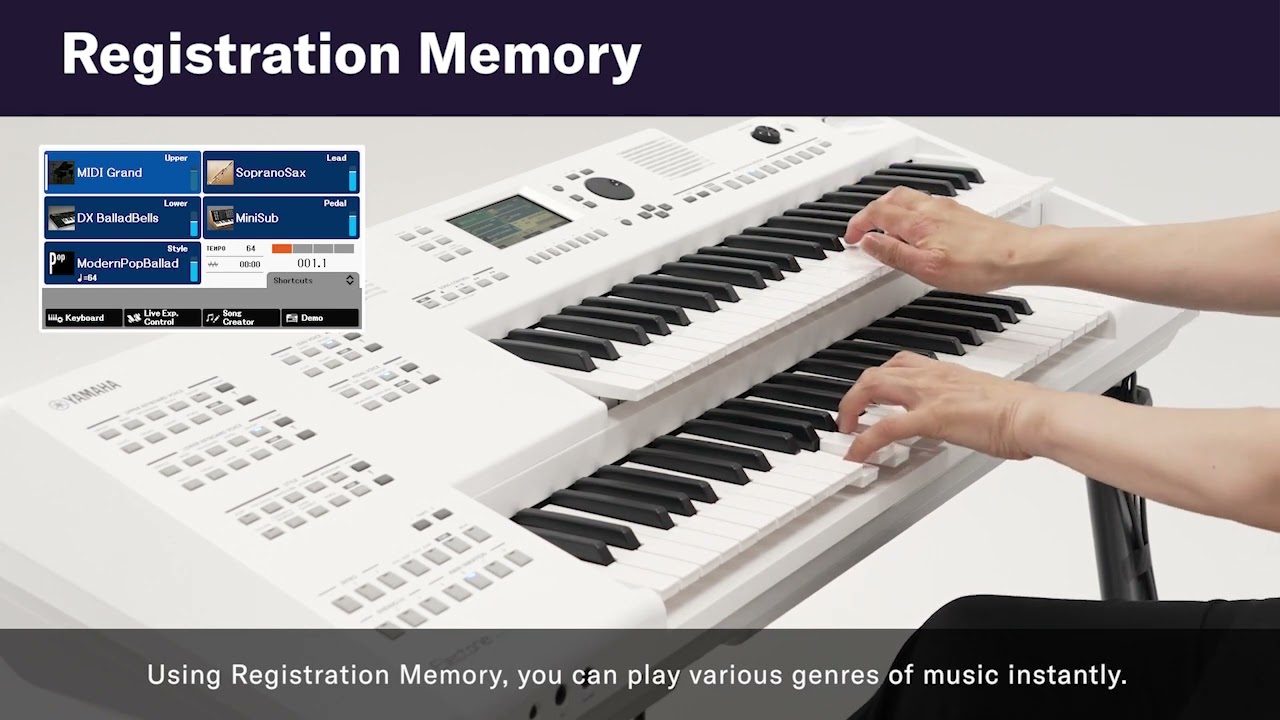 Electone ELA-1|Features:Registration Memory