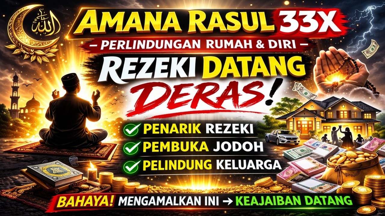 Rezeki Datang Deras | Amana Rasul 33x Tartil & Khusyuk