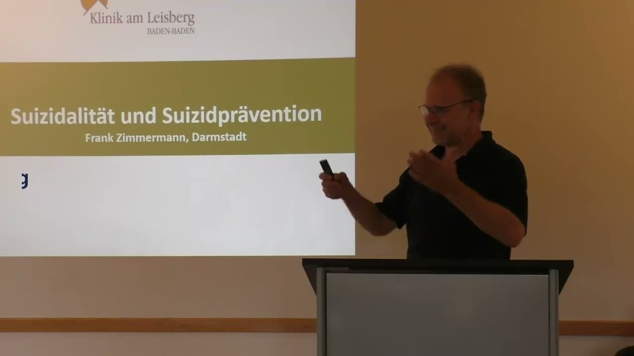 Thema: Suizidalität // Dipl.-Psych. Frank Zimmermann