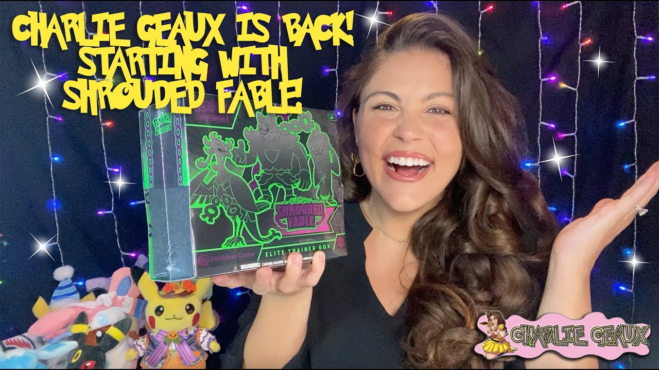 CHARLIE GEAUX IS BACK! TODAY, WE ARE OPENING THE POKÉMON CENTER SHROUDED FABLE ETB!