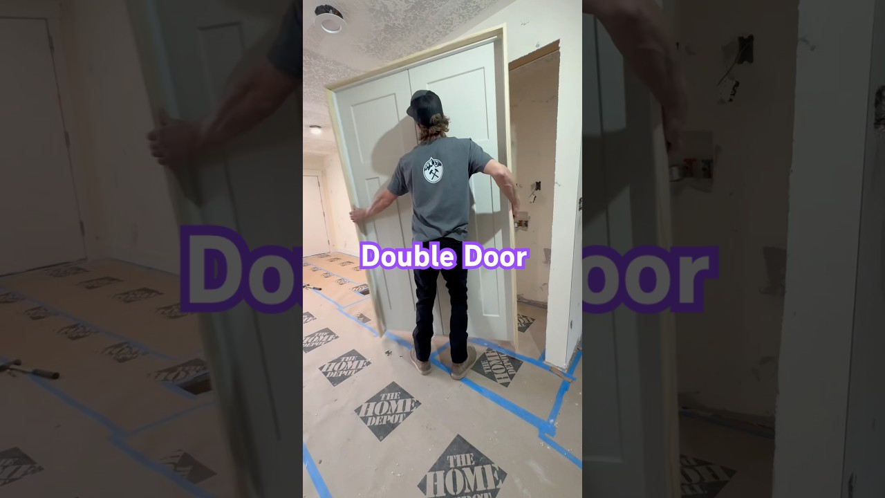 First time installing a double door 🚪