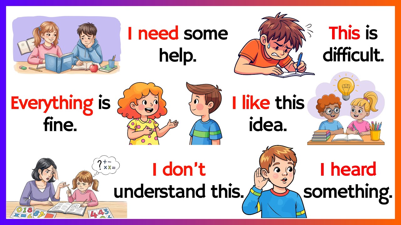 Speak English With Kids | Spoken English for kids | Daily Use English Sentences | Learn English