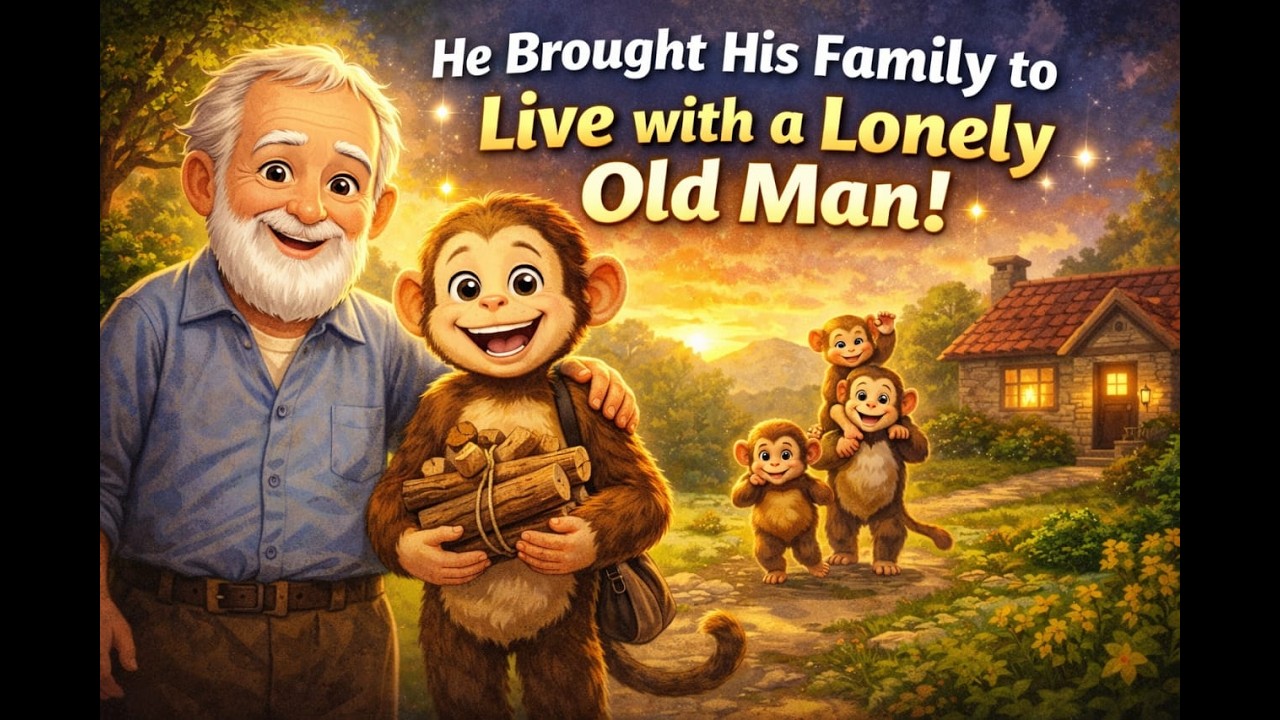 old man and monkey story | heart touching story | emotional kids story