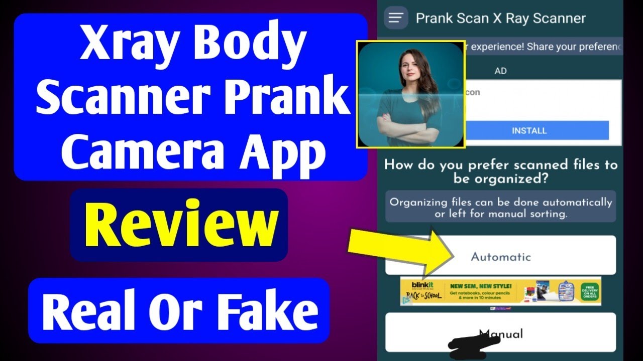 Xray Body Scanner Prank Camera app Review | Real or Fake
