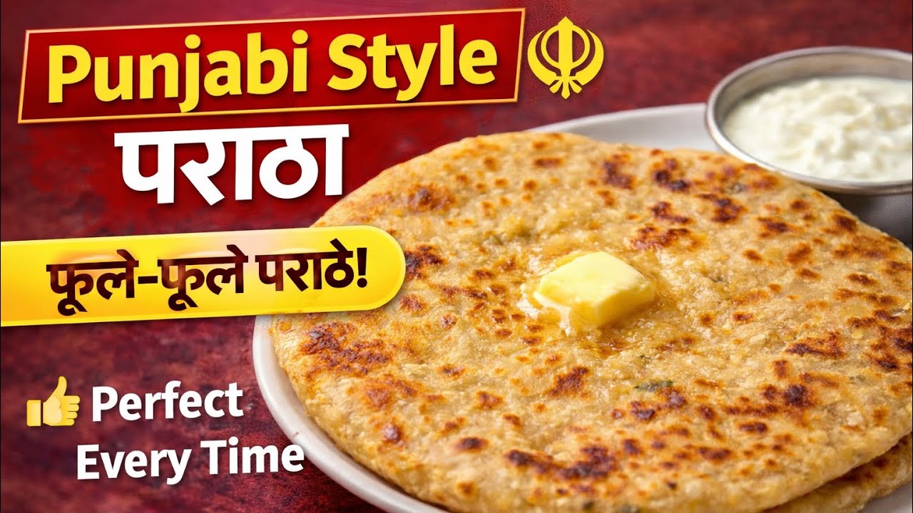 पंजाबी स्टाइल आलू पराठे | Aloo Paratha Recipe | फूले-फूले पराठे घर पर