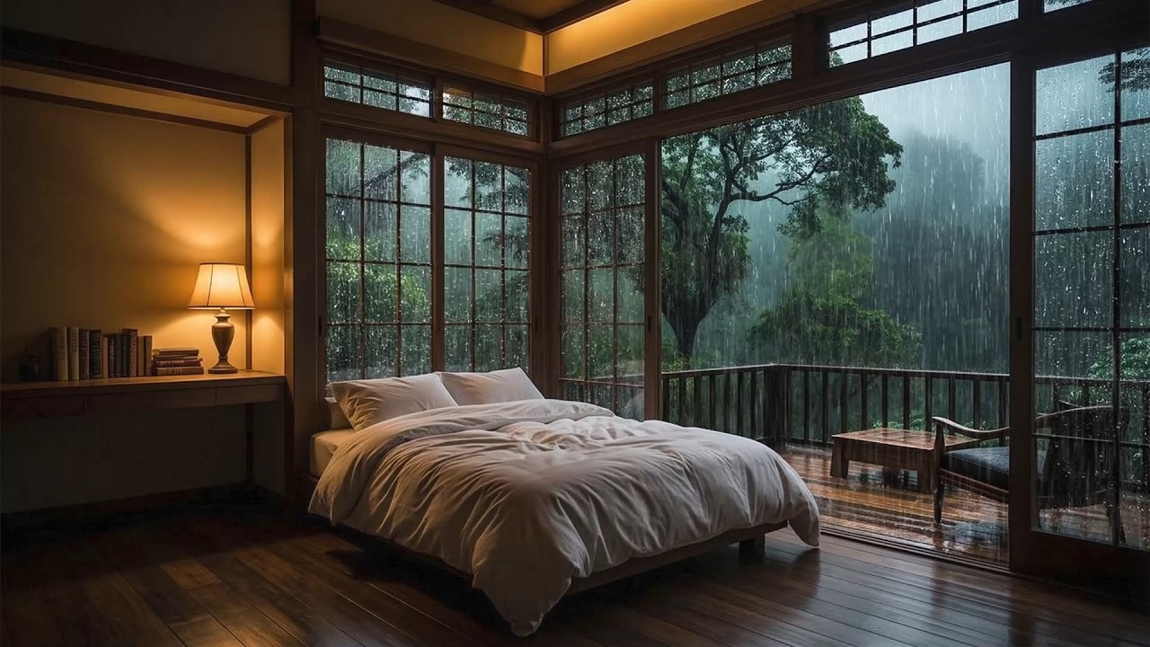 Soft Rain Sounds & Peaceful Piano | Relaxing Music for Deep Sleep & Calm Mind