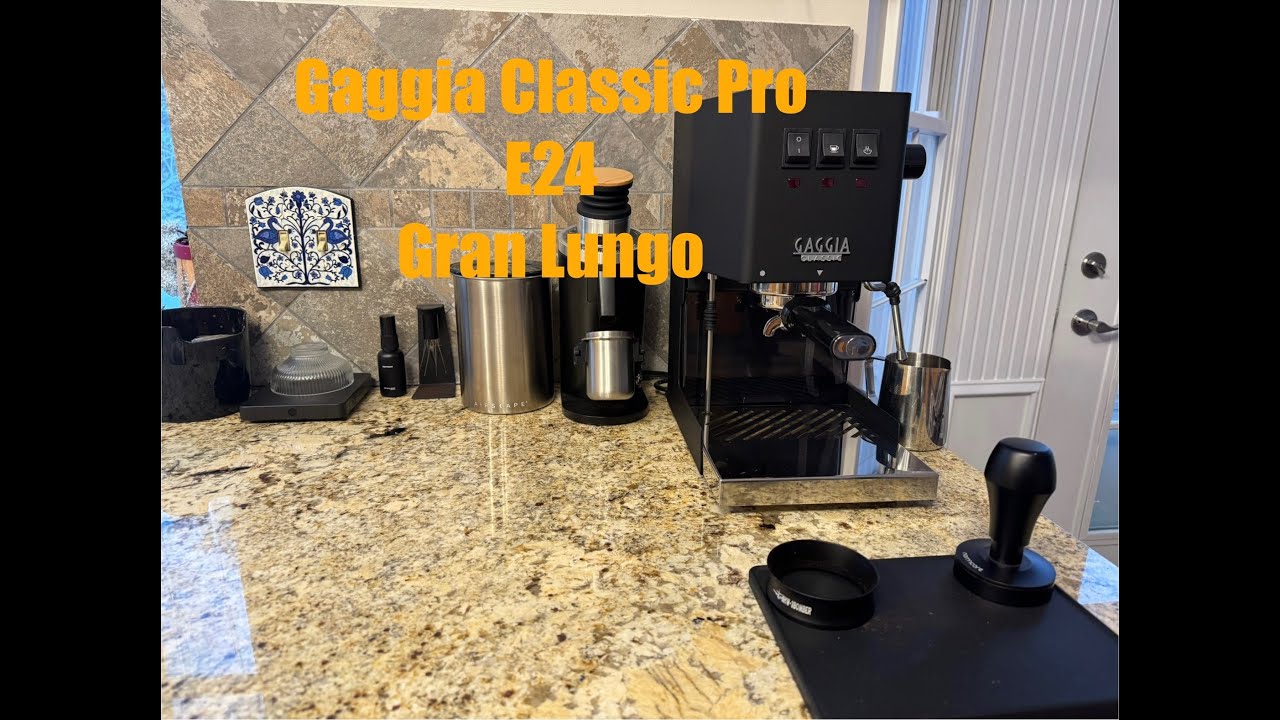 Brewing a Gran Lungo using my Gaggia Classic Pro E24