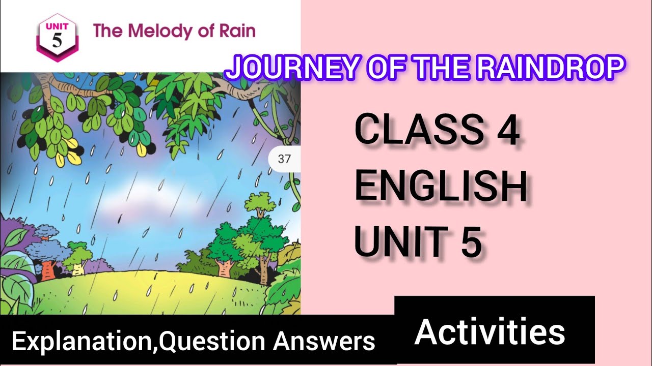 THE MELODY OF RAIN / JOURNEY OF THE  RAINDROP CLASS4 ENGLISH UNIT5
