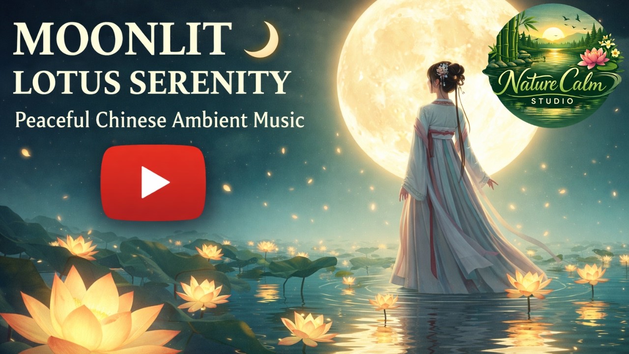 Lotus Heart Under the Moon 🌙 | Relaxing Chinese Music | Peaceful Meditation & Sleep Music