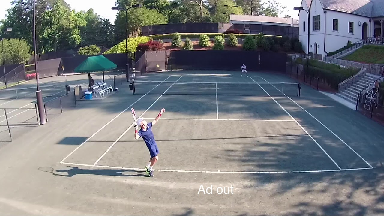Senior Tennis - Jimmy Parker vs Fred Drilling, No. 1 vs No. 2, Men's 75 Singles