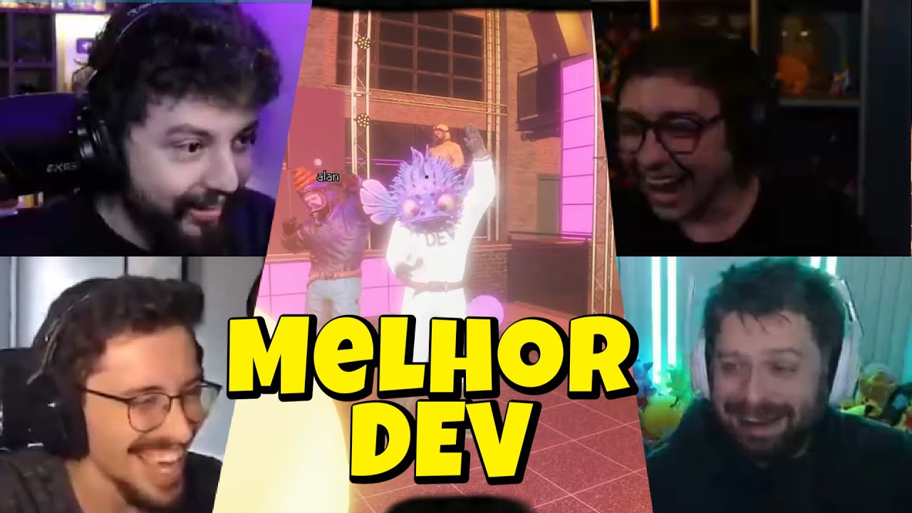 O DEV trollando Alanzoka e colegas