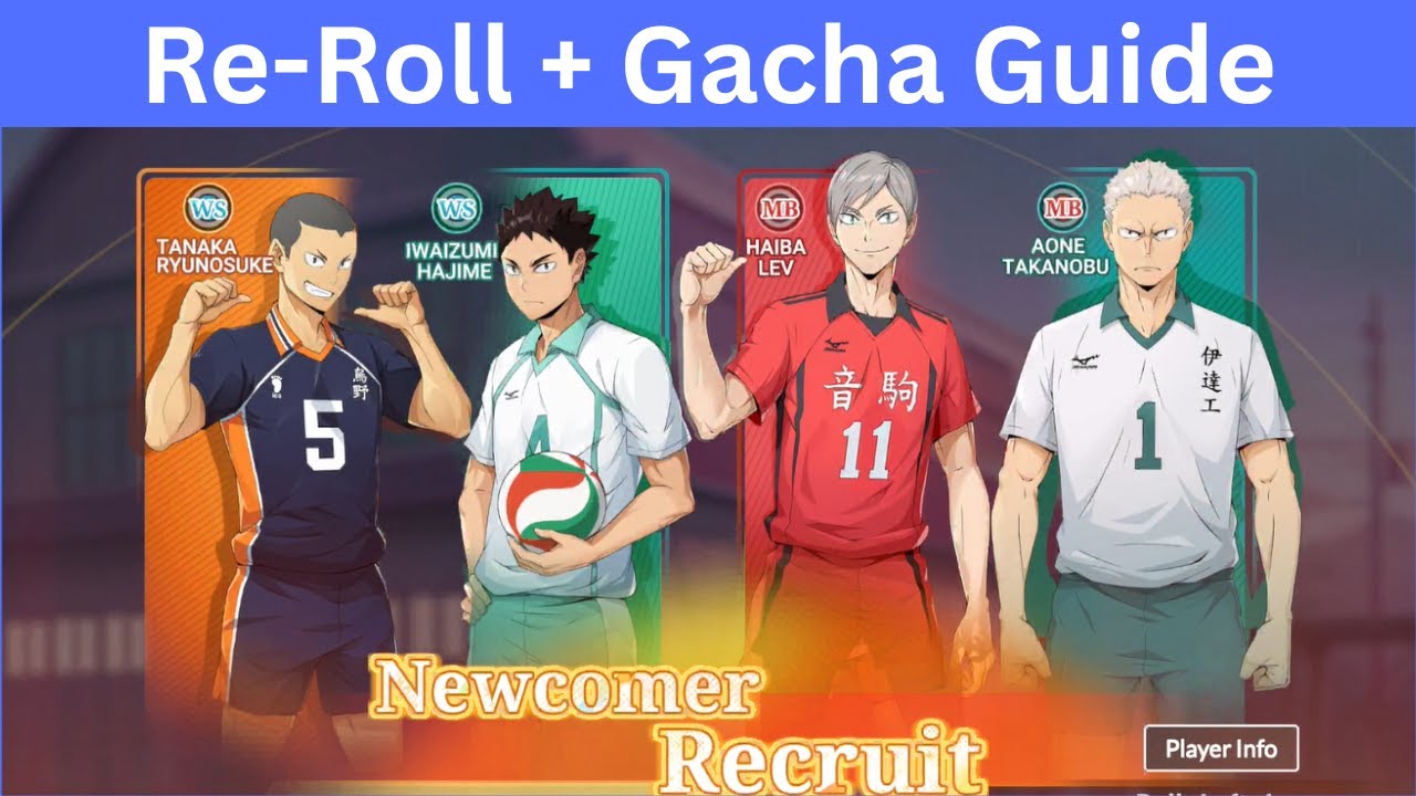 Глобальный реролл + гайд по Gacha! - HAIKYU!! Лети высоко!