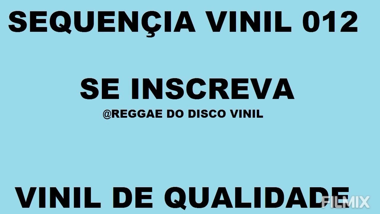 Sequência Reggae Do Vinil 012 @heliodesousaalmeida1898