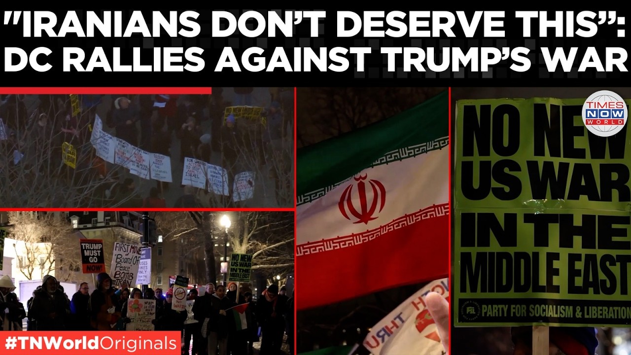 ANTI-WAR RALLY HITS DC: Washington Protesters Slam Trump’s “War of Aggression” Against Iran