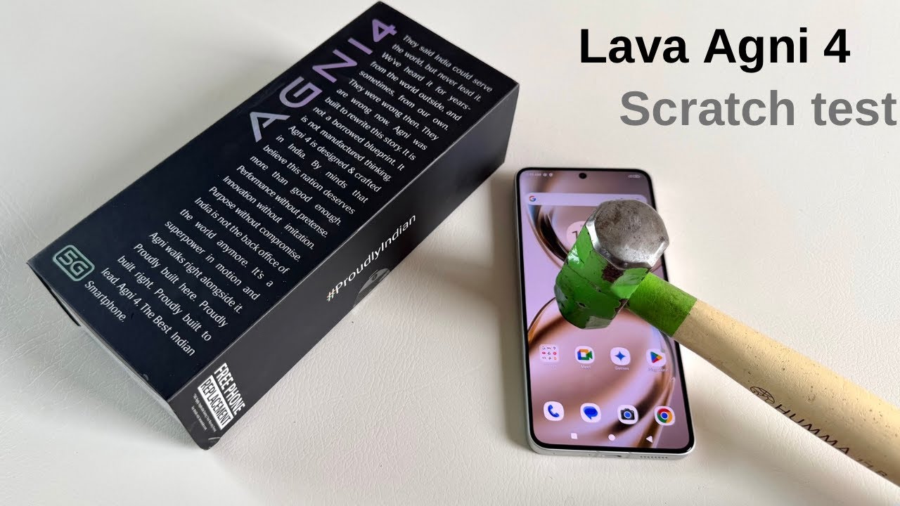 Lava Agni 4 5g Screen Scratch Test | Gorilla Glass 5