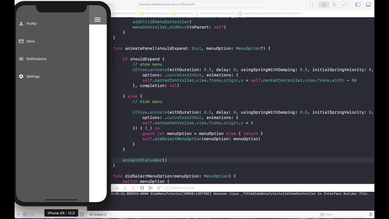 Side Menu in iOS Like a Professional | Swift 4  (Pt. 2)