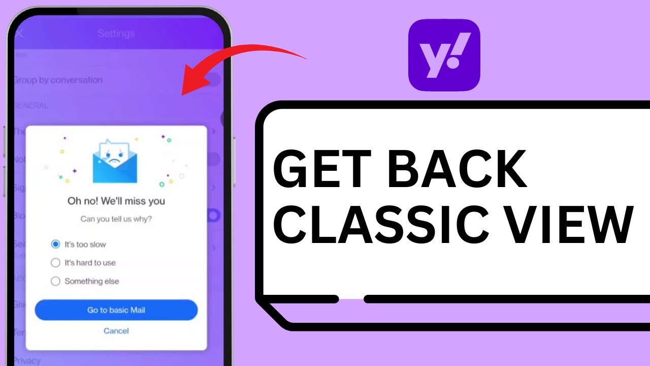 How To Change Yahoo Mail Back To Classic View