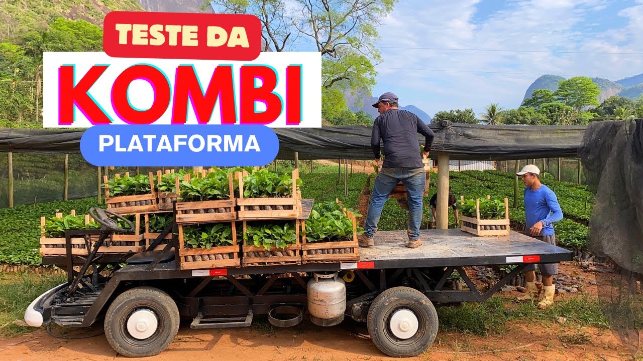 Teste da kombi PLATAFORMA! 2.400 kg