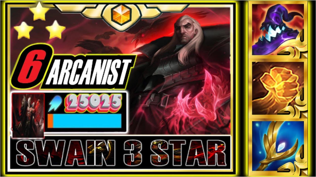 SWAIN 3 ⭐⭐⭐ Full AP Is Too Strong –TFT Set 16 #롤체 #tft #teamfighttactics #set16 #swain #3star