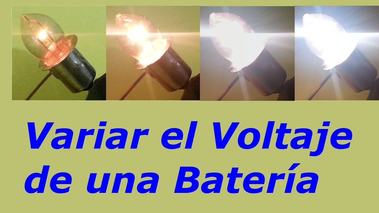 Una Forma F&aacute;cil de Obtener Voltaje Variable de una Bater&iacute;a