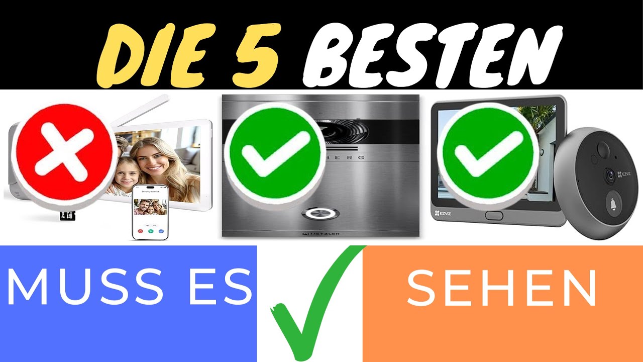DIE TOP 3 TÜRSPECHANLAGEN MIT MONITOR 2025 🔔📹 | BILDQUALITÄT & EINFACHE BEDIENUNG!