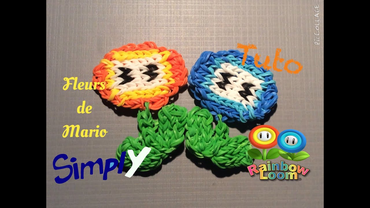{Tuto} Fleurs de Mario en élastiques Rainbow Loom | Simply
