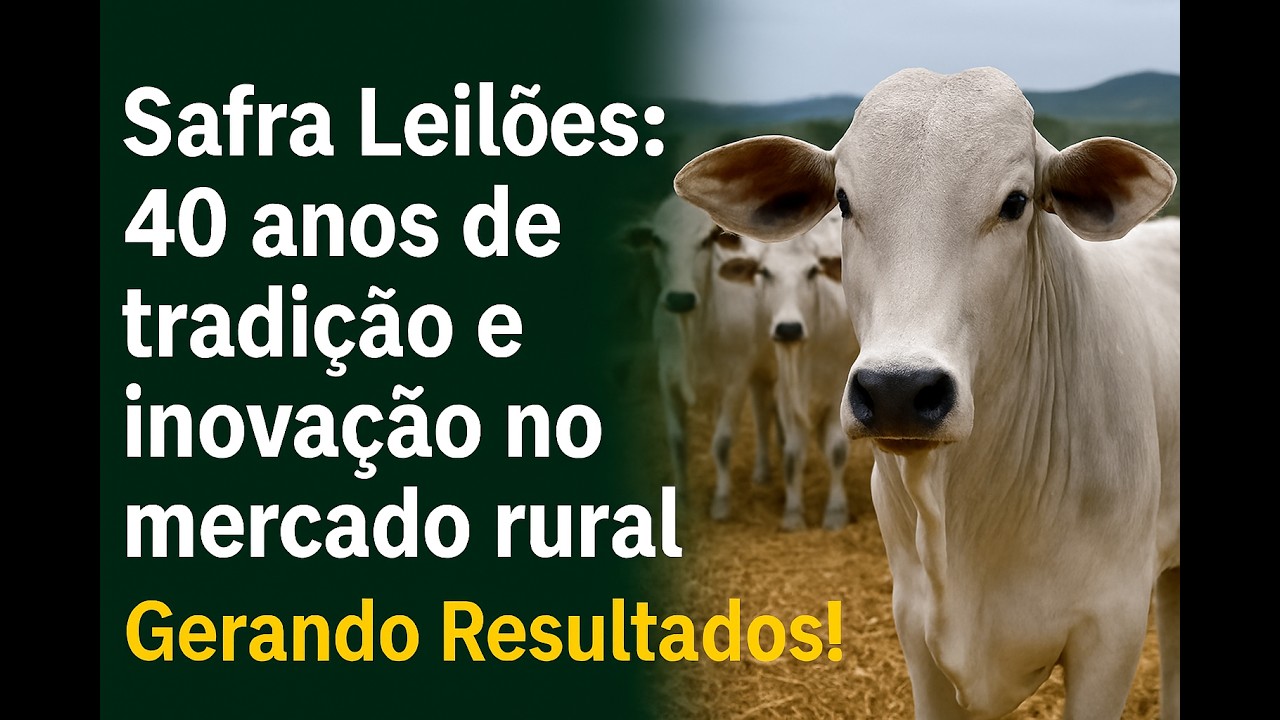 Safra Leilões: 40 anos de tradição e inovação no mercado rural