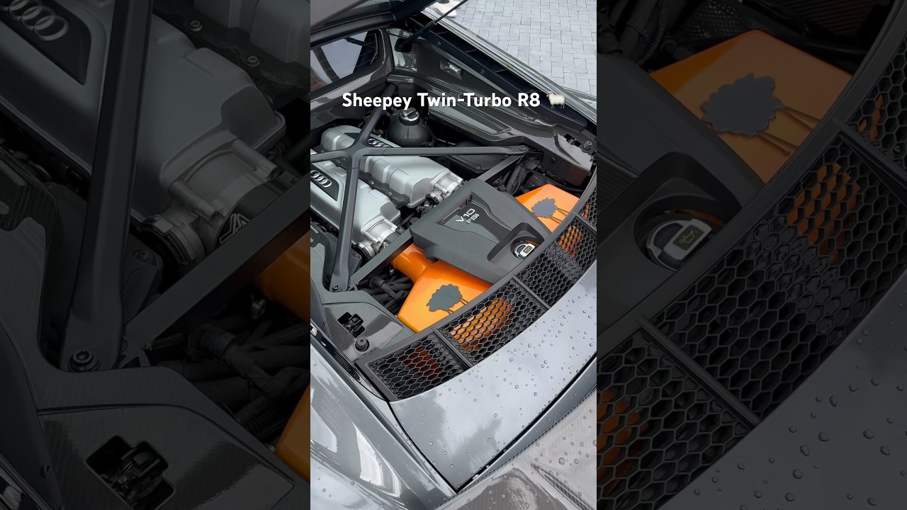 Almost walked passed this Twin -Turbo R8 and then I saw the Sheepey logo 😮&zwj;💨🔥🐑 #sheepeyrace #r8
