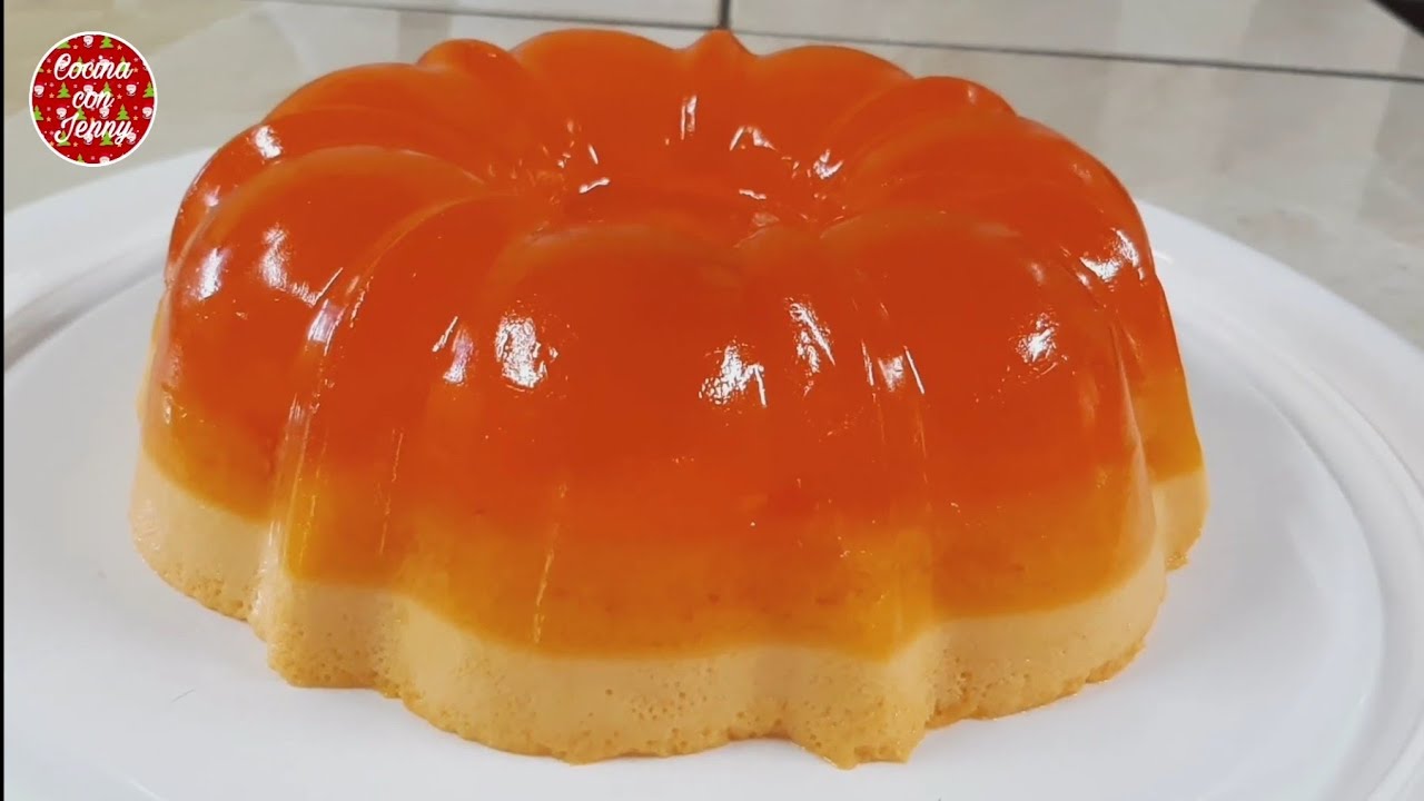 Postre Navideño fácil / Gelatina de naranja y frutas / Cocina con Jenny