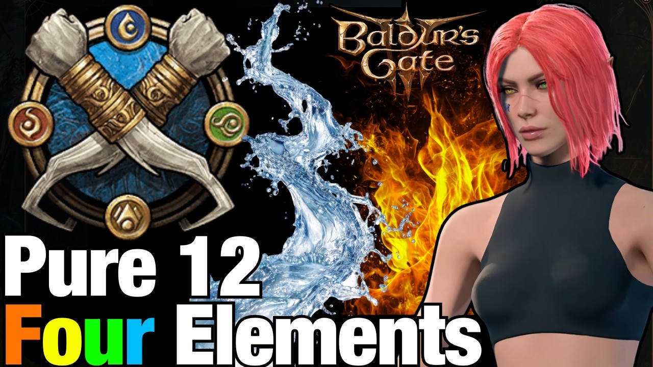 PURE 12 Four Elements Monk Build in Baldur's Gate 3