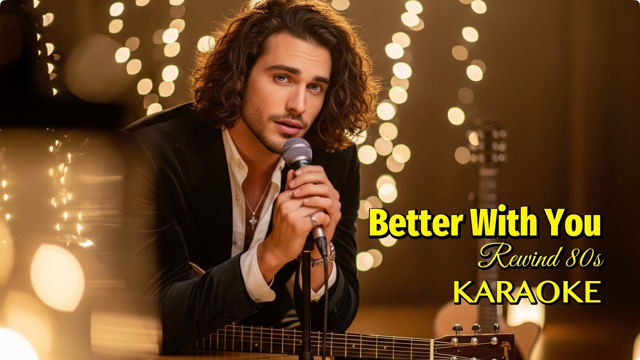 KARAOKE | 💖🎸 Better With You | 80s Slow Rock Power Ballad (Male Vocal) ✨🌙