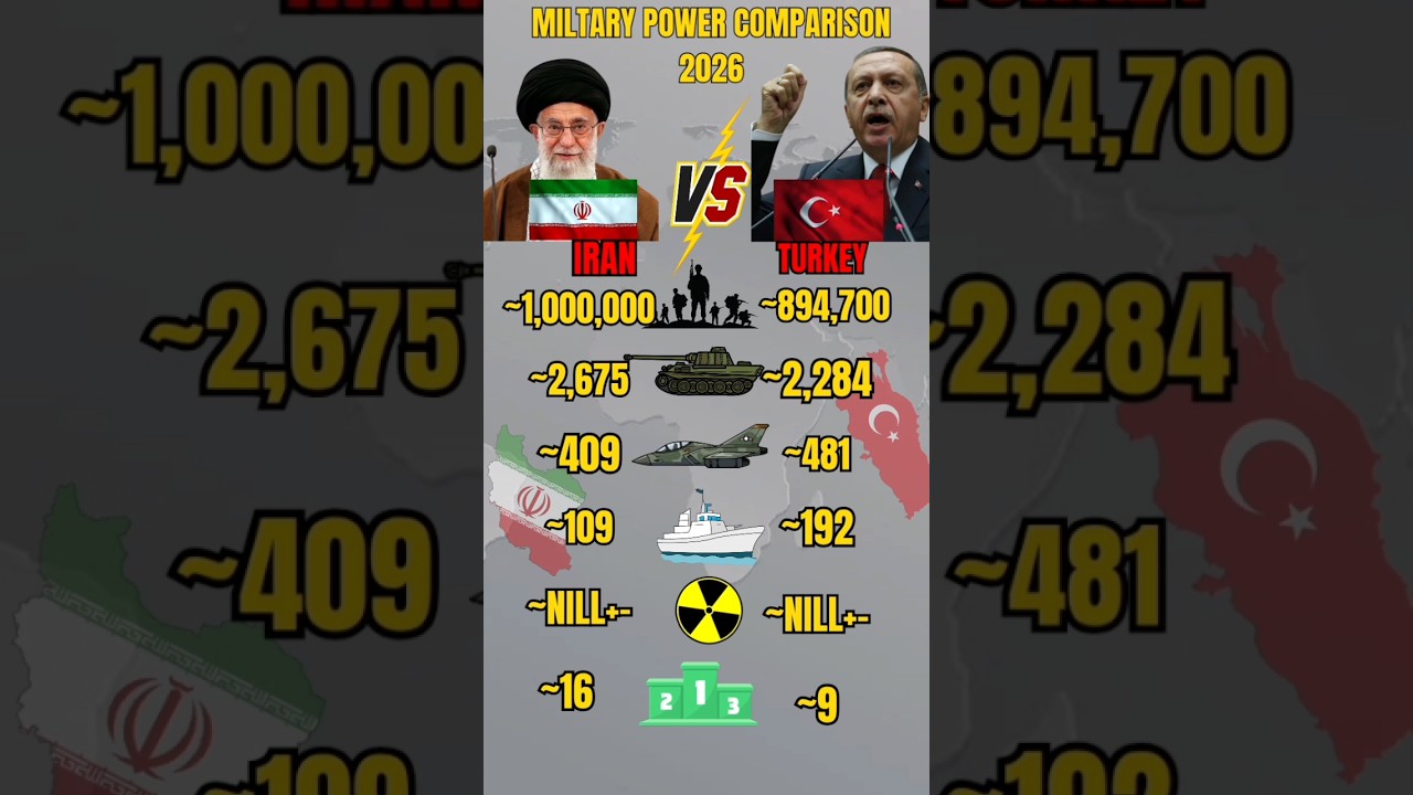Iran vs Turkey Military Power 2026