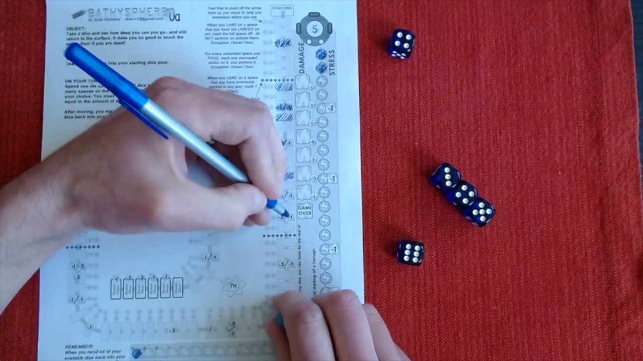 Bargain Basement Bathysphere print and playthrough