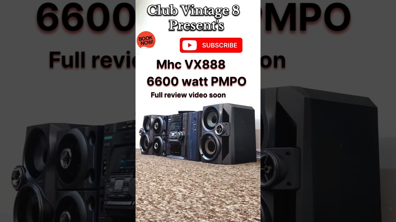 Sony MHC-VX888 Hi-Fi Music System Review | Vintage Sony Stereo Power!