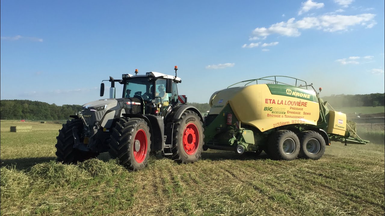 Luzerne 2020 ☘️/ Premières bottes pour la nouvelle KRONE HDPII de l'ETA La Louvière / FENDT 942 ⚫️🔴