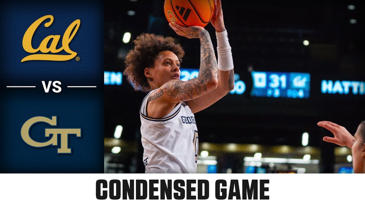 Cal vs. Georgia Tech Condensed Game | 2025-26 ACC Women's Basketball