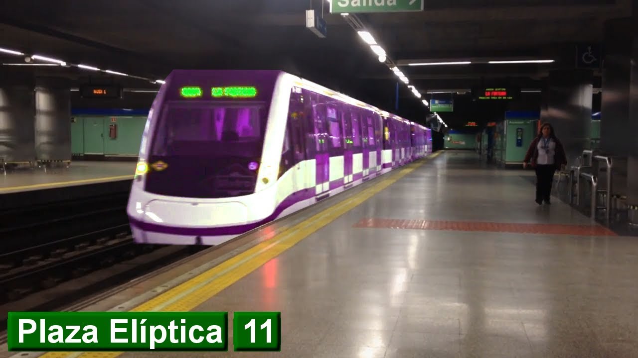 Plaza Elíptica | линия 11 : Мадридский метрополитен ( класс 8400 )