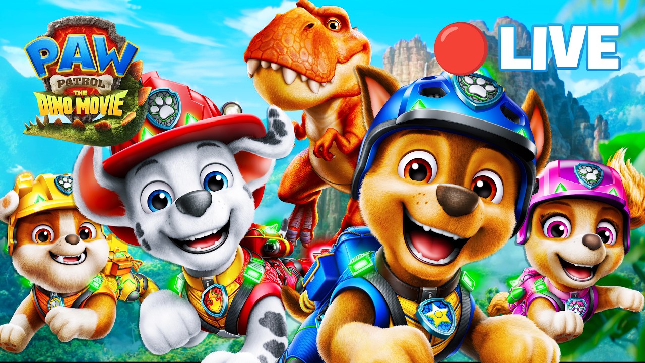 🔴 LIVE | The ULTIMATE Dino Missions 🦖 | Non-Stop Rescues | Get Ready for The PAW Patrol: Dino Movie!
