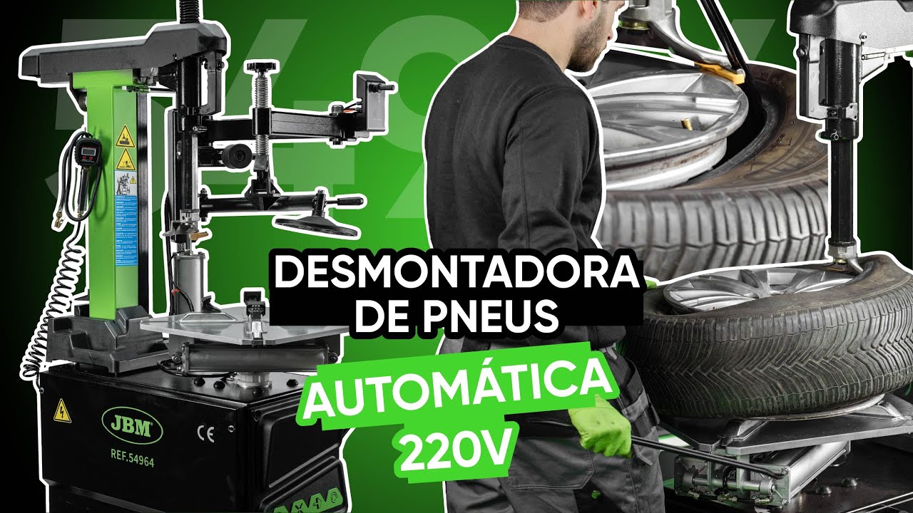 COMO MONTAR E UTILIZAR A DESMONTADORA DE PNEUS COM TORRE BASCULANTE AUTOMÁTICA E BRAÇO AUXILIAR 220V