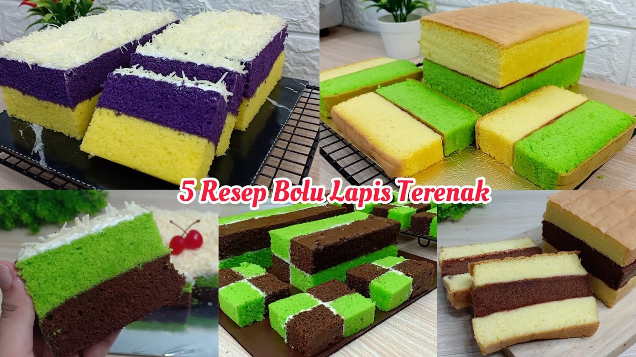 TAMBAHKAN 5 RESEP BOLU LAPIS INI UNTUK IDE JUALAN AUTO LARIS MANIS DIJAMIN ENAK DAN SUPER LEMBUT !!
