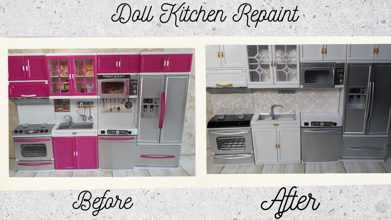 Ultimate Barbie Kitchen Repaint / Makeover