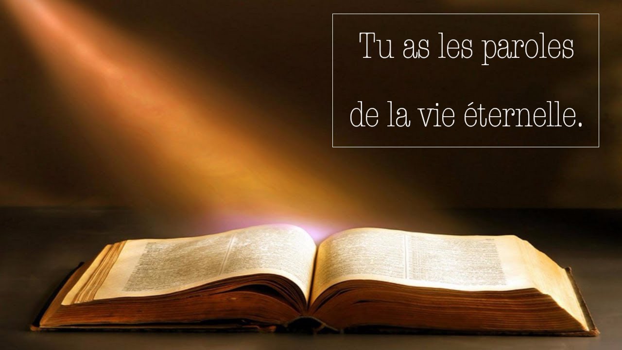 Tu as les paroles de la vie éternelle