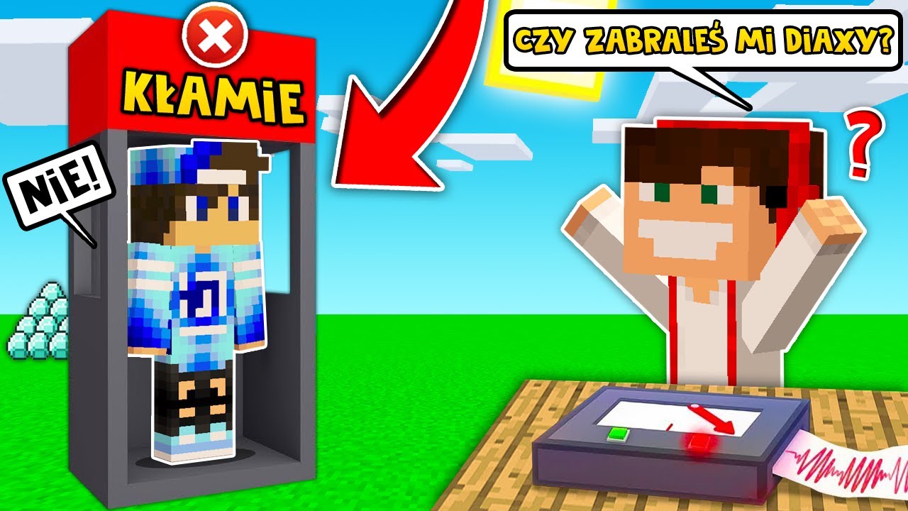GPLAY SPRAWDZA WYKRYWACZEM KŁAMSTW LAKIEGO W MINECRAFT?!