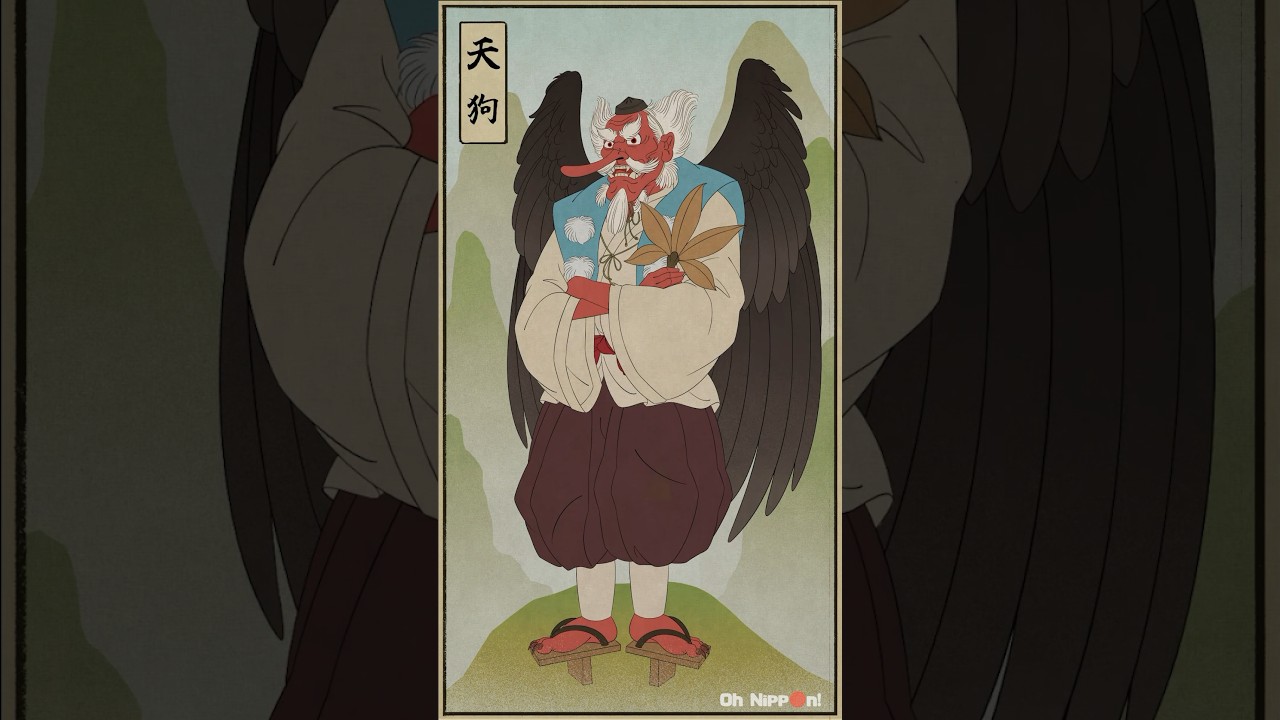 Tengu 天狗 | Drawing Japanese Yokai #yokaitdays #ukiyoe #art