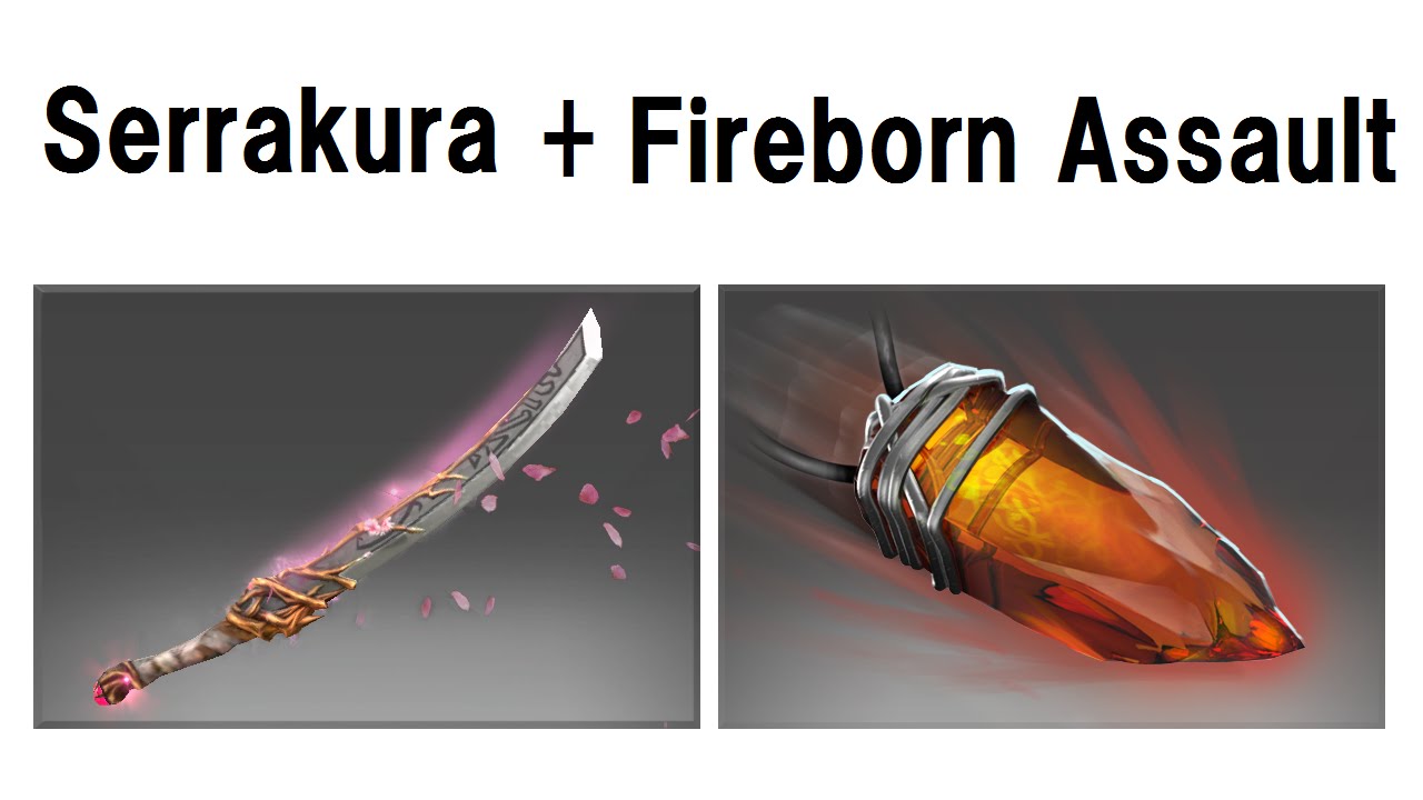 Dota 2 Juggernaut Serrakura with Kinetic Gem Fireborn Assault