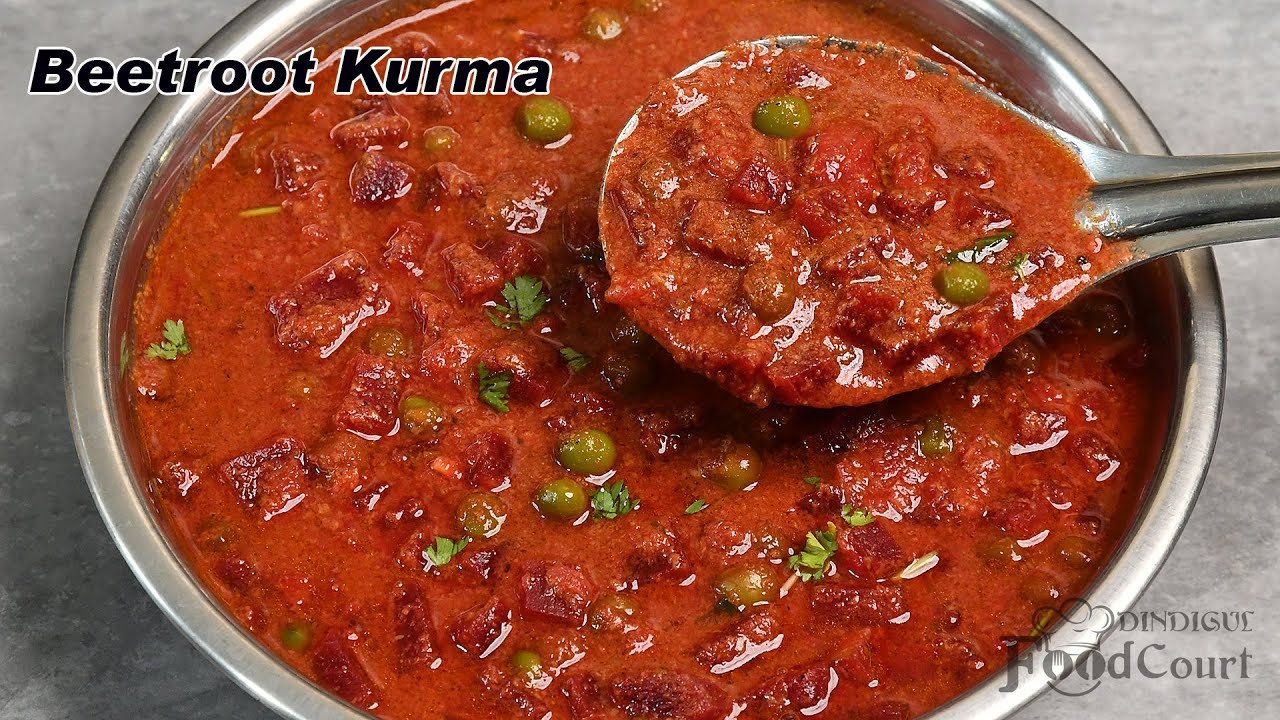 Beetroot Kurma/ Beetroot Kurma For Rice, Chapati/ Beetroot Curry