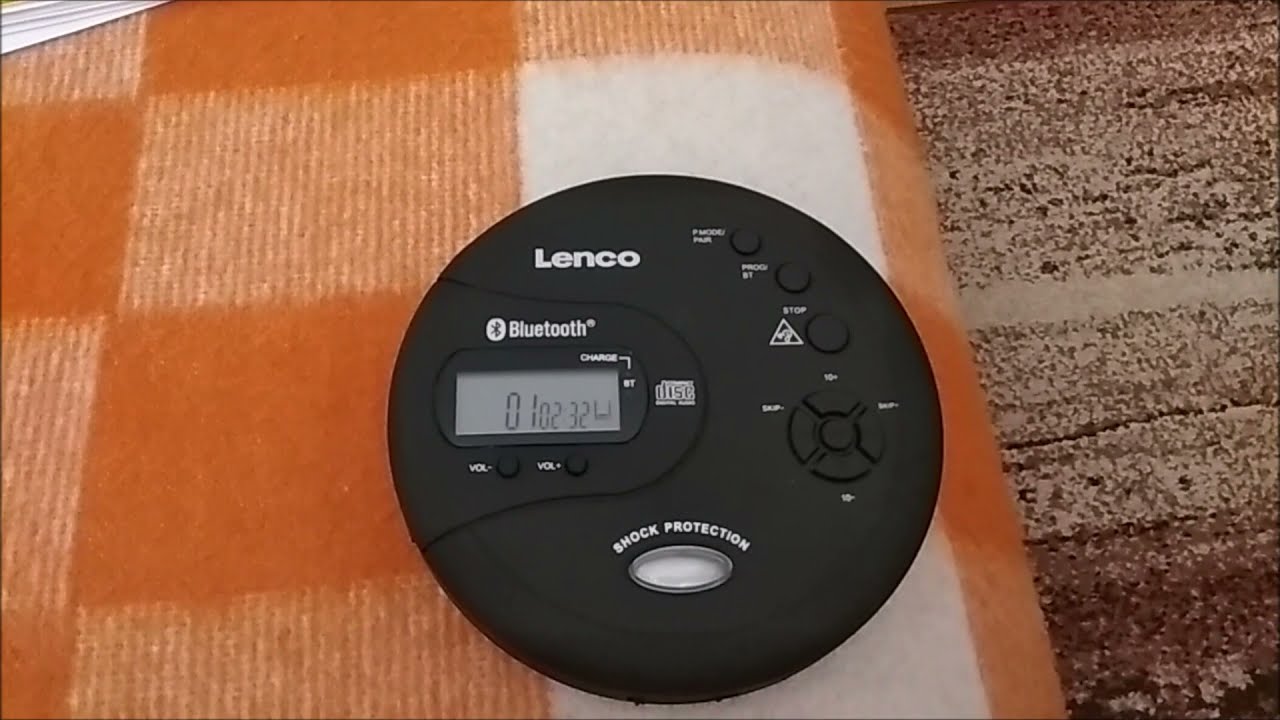 Discman LencoCD-300BK z funkcją Bluetooth i dołączonymi akumulatorkami AA 2000mAh - 2 szt.