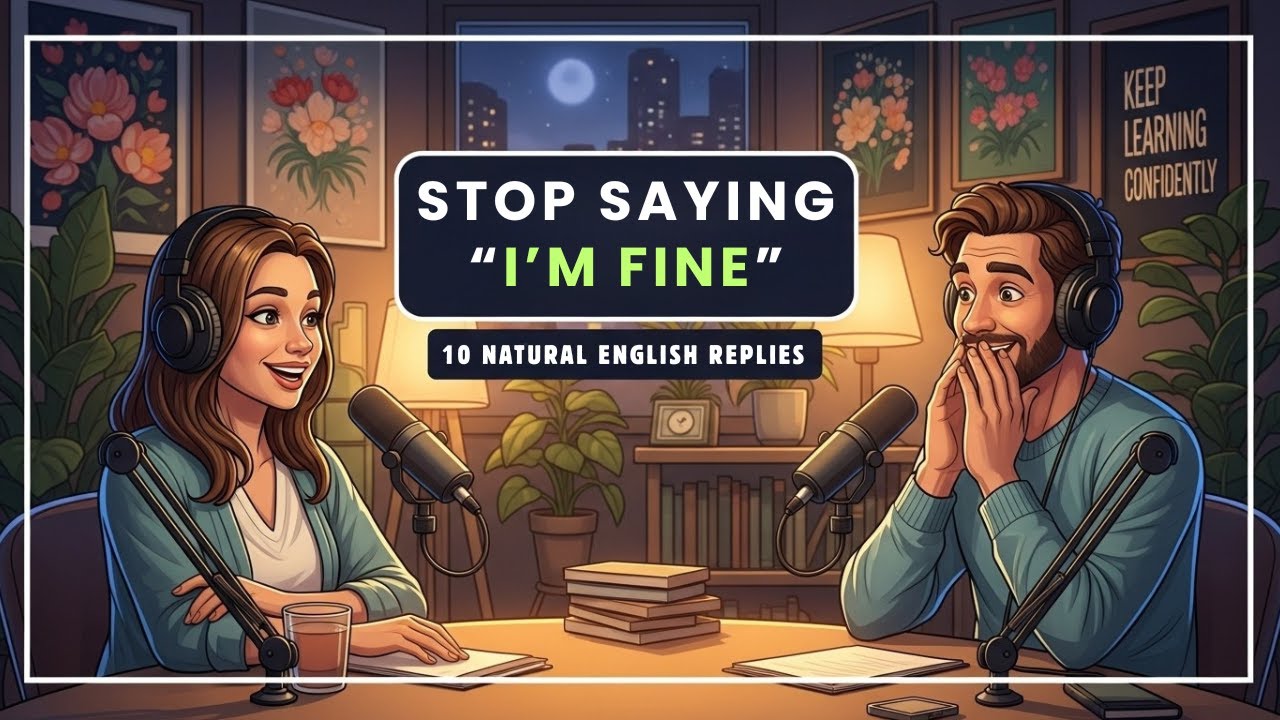 Stop Saying “I’m Fine” | 10 Natural English Replies You Can Use Today